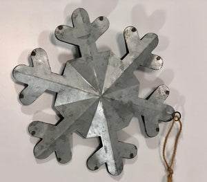 Tin Large Snowflake