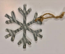 Galvanized Metal Snowflake