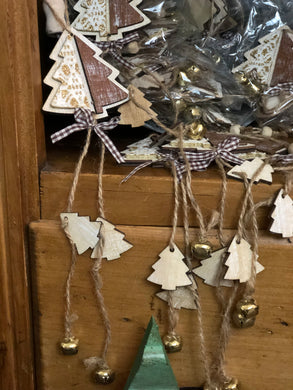 Wooden Christmas Tree with Bells