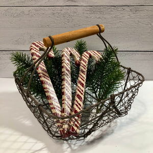 Farmhouse Wooden Candy Canes - Set of 3