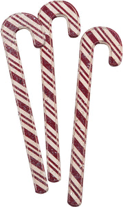 Farmhouse Wooden Candy Canes - Set of 3